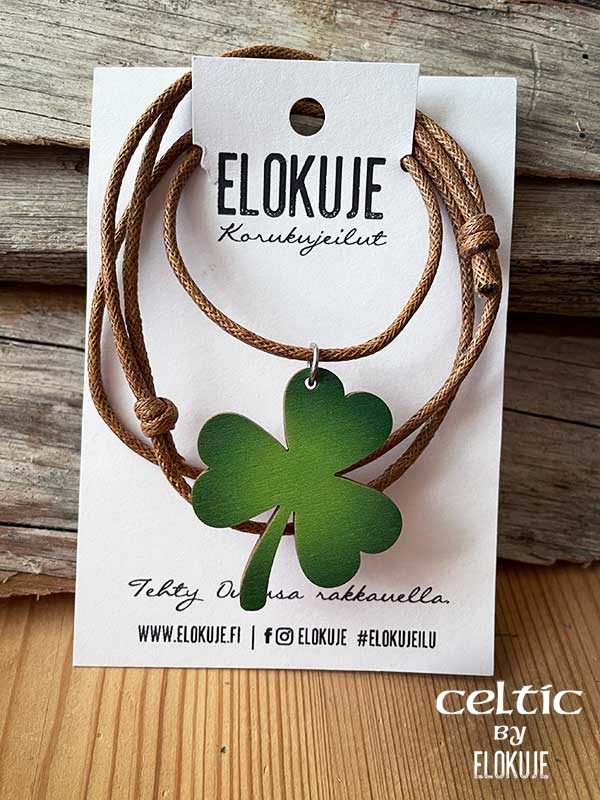 Celtic pendant – Green Shamrock