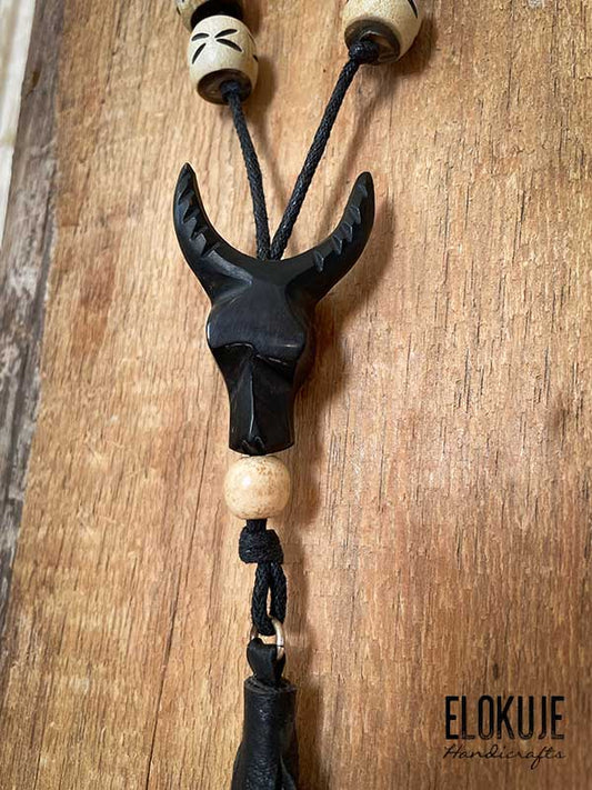 Boho-henkinen luu-kaulakoru, härkä #1