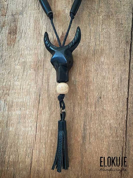 Boho-henkinen luu-kaulakoru, härkä #2