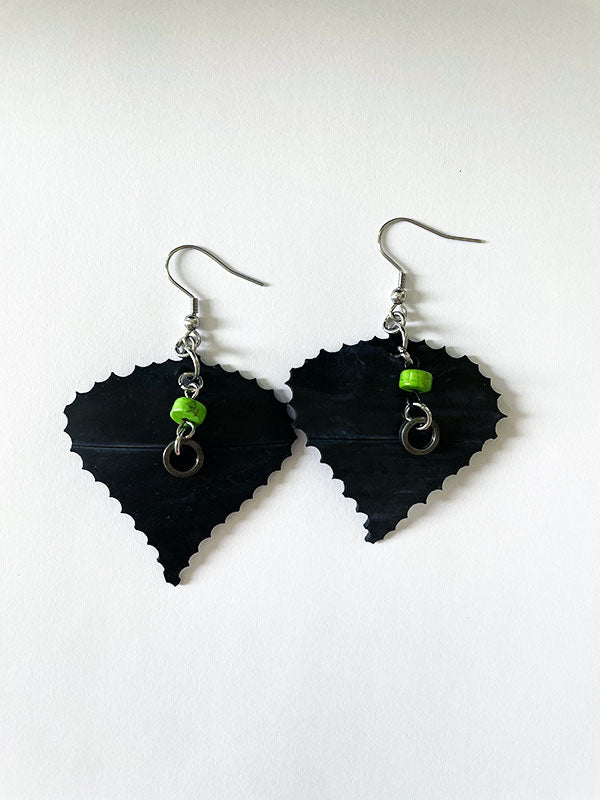 Remankeli innertube earrings - "The Northern Trail"