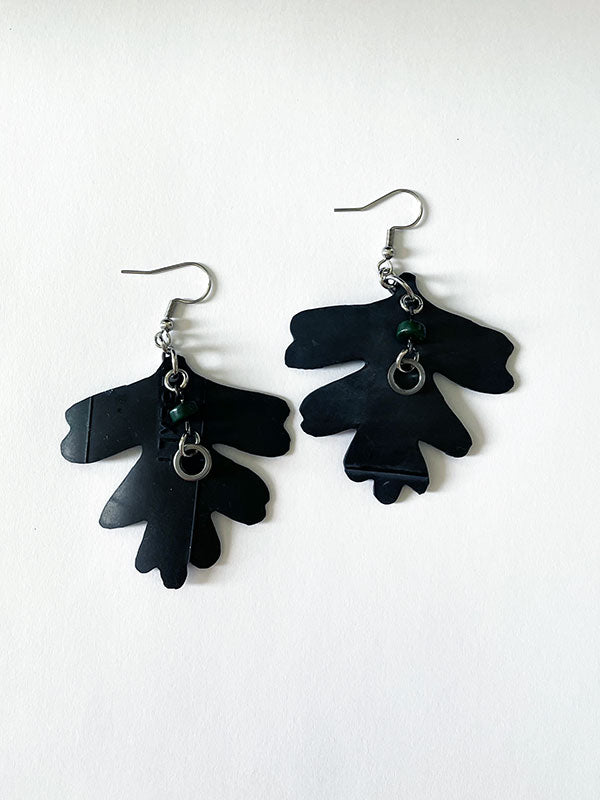 Remankeli innertube earrings - "The Northern Trail"