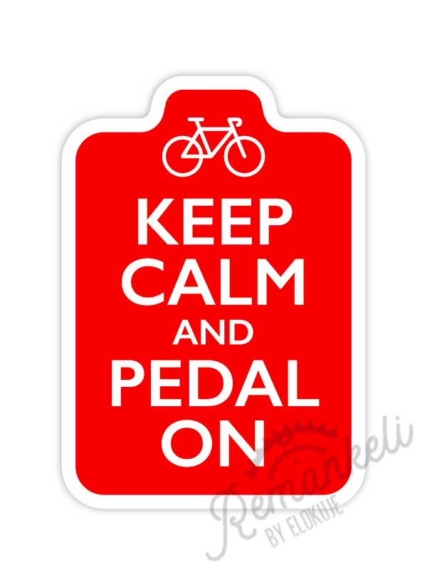 Bicycle-themed sticker