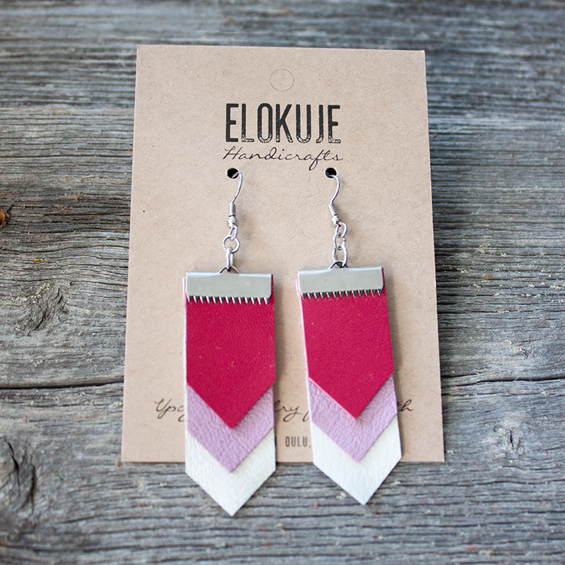 PoroKuje surplus reindeer leather earrings - Chip