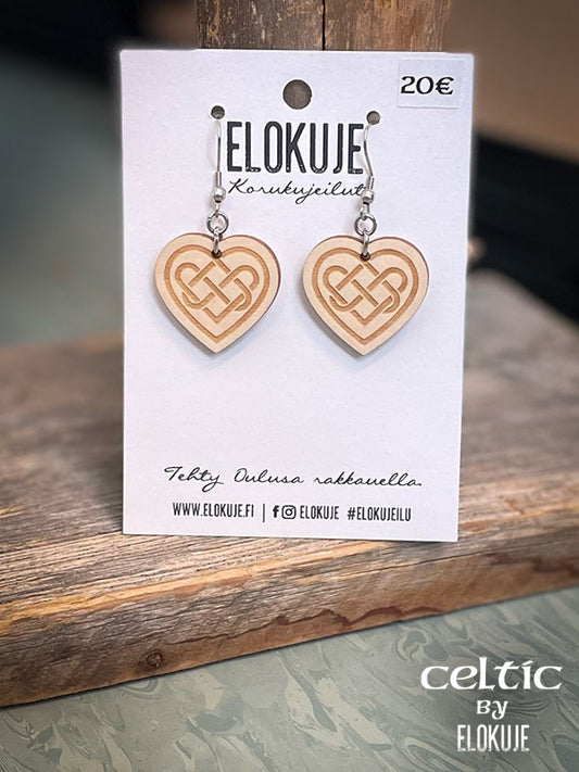 Celtic-korvakorut – Heart Knot -korvakorut