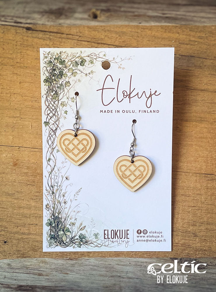Heart Knot earrings, Celtic Collection (small)