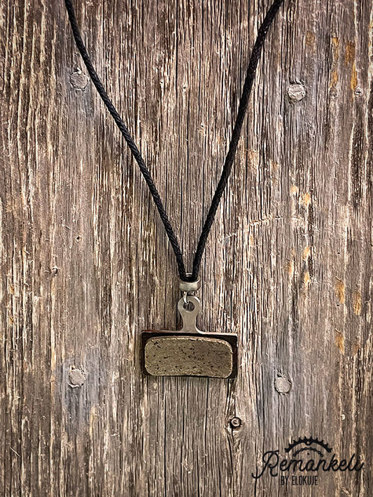 Remankeli bicycle break pad necklace