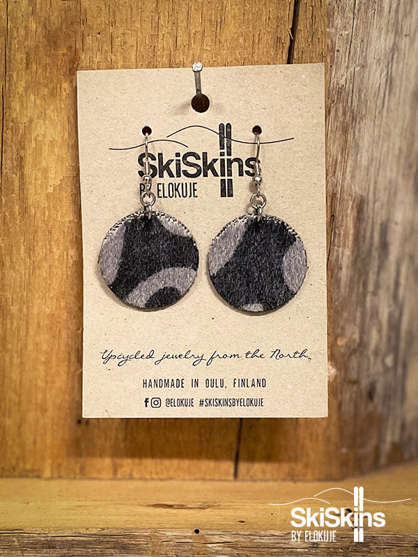 SkiSkins-pallokorvikset musta-harmaa Black Diamond