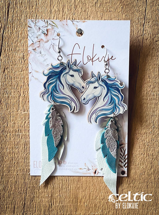 Morrígan - raven earrings, Celtic Collection