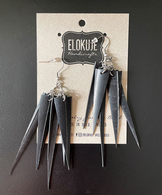 Remankeli-earrings, inner tube ChaChaCha