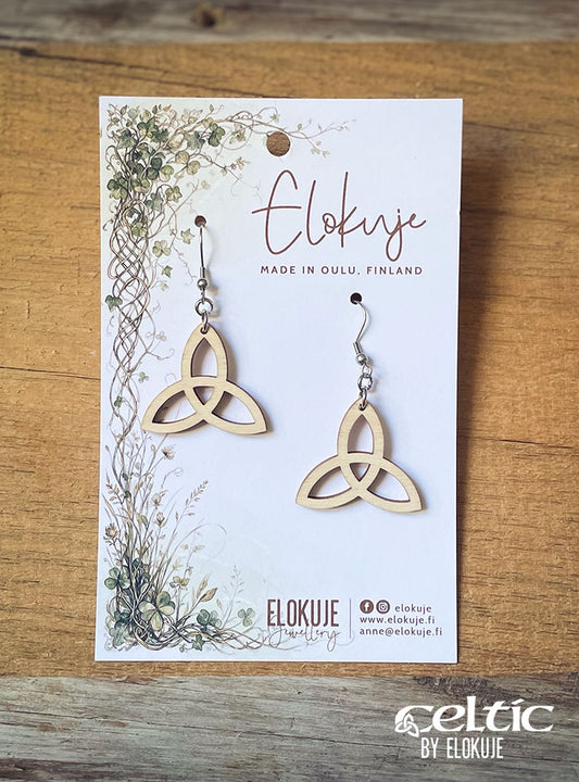 Celtic-korvakorut – Triquetra eli Trinity Knot
