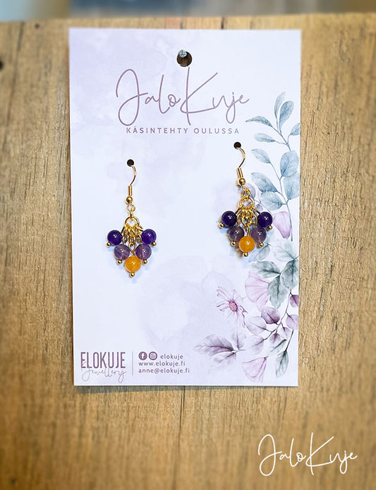 JaloKuje – Jade & rose quartz earrings *NEW*