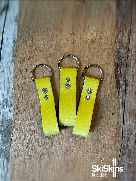 SkiSkins key holder, yellow Pomoca