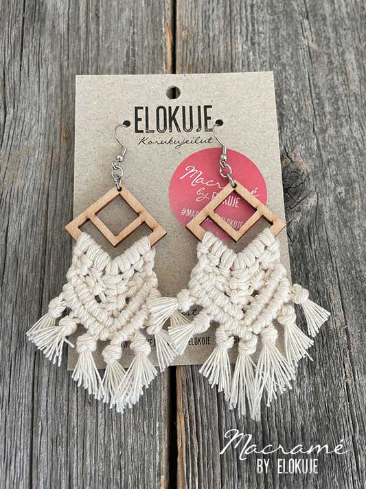 Celtic Trinity Knot Macrame Earrings