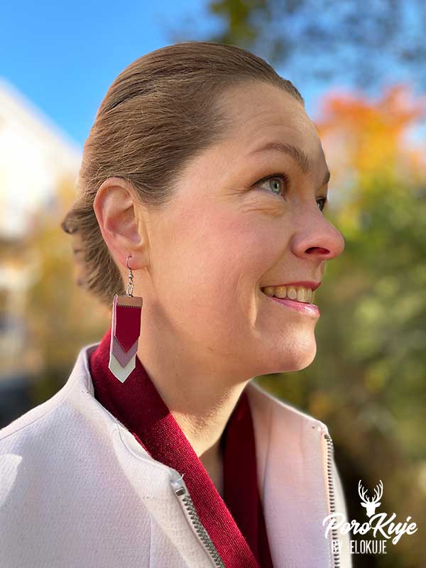 PoroKuje surplus reindeer leather earrings - Chip