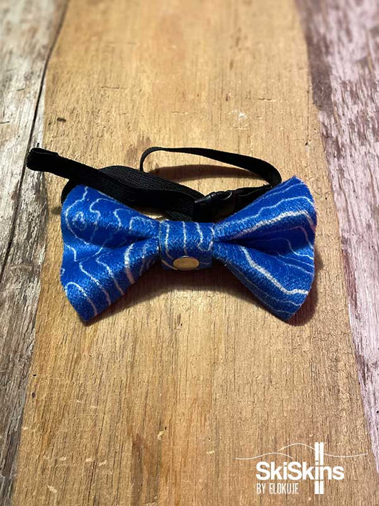 SkiSkins Bow Tie, Contour blue and white