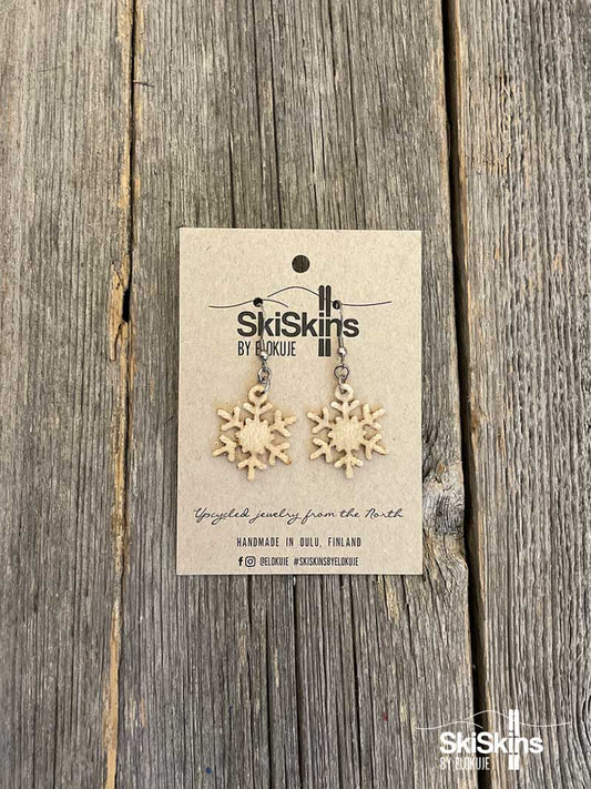 SkiSkins-korvikset, valkoinen hiutale